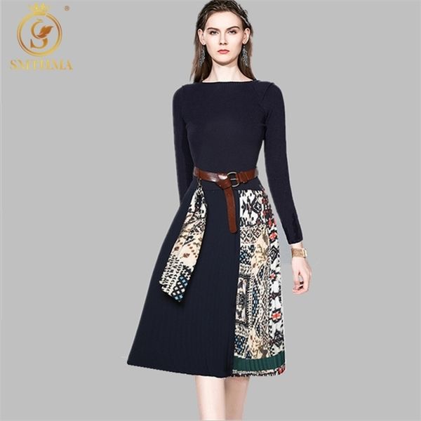 fashion elegant knitted pleated dress women long sleeve ethnic retro printing runway vestido 210520, Black;gray
fashion elegant knitted pleated dress women long sleeve ethnic retro printing runway vestido 210520, Black;gray