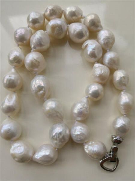 chokers habitoo elegant 12-14mm natural white baroque freshwater pearl necklace women fashion jewelry party wedding silver heart clasp, Golden;silver
chokers habitoo elegant 12-14mm natural white baroque freshwater pearl necklace women fashion jewelry party wedding silver heart clasp, Golden;silver