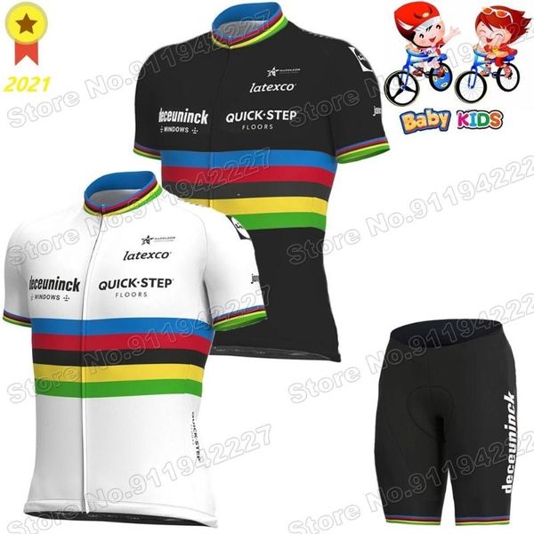 world quick step kids cycling jersey set boy girls clothing julian alaphilippe road bike suit mtb maillot racing sets, Black;blue
world quick step kids cycling jersey set boy girls clothing julian alaphilippe road bike suit mtb maillot racing sets, Black;blue