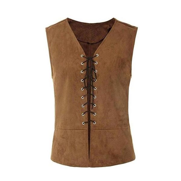 men's vests punk sleeveless waistcoat autumn gothic jacket coat male gentleman medieval style steampunk clothing vintage lacing vest, Black;white
men's vests punk sleeveless waistcoat autumn gothic jacket coat male gentleman medieval style steampunk clothing vintage lacing vest, Black;white