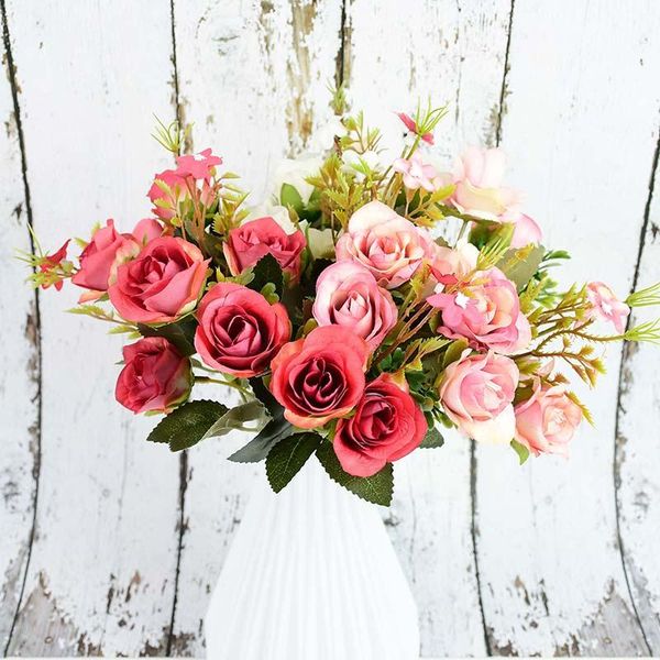 1 bouquet 10 head multicolor artificial flowers silk rose fake florals for diy home garden party vintage wedding decoration
1 bouquet 10 head multicolor artificial flowers silk rose fake florals for diy home garden party vintage wedding decoration