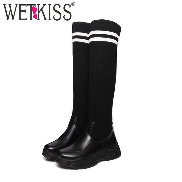 wetkiss stretch pu women boots round toe footwear over the knee female boot platform knitting shoes women winter black 210630
wetkiss stretch pu women boots round toe footwear over the knee female boot platform knitting shoes women winter black 210630