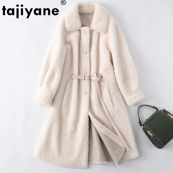 women's fur & faux coat real autumn winter wool jacket men clothes 2021 korean vintage mink collar sheep shearling abrigo mujer a1801, Black
women's fur & faux coat real autumn winter wool jacket men clothes 2021 korean vintage mink collar sheep shearling abrigo mujer a1801, Black