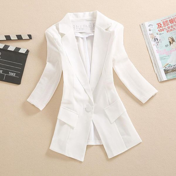 women's suits & blazers fashion oversized blazer women clothes casual summer white suit jacket ladies mujer plus size black femenino q, White;black
women's suits & blazers fashion oversized blazer women clothes casual summer white suit jacket ladies mujer plus size black femenino q, White;black