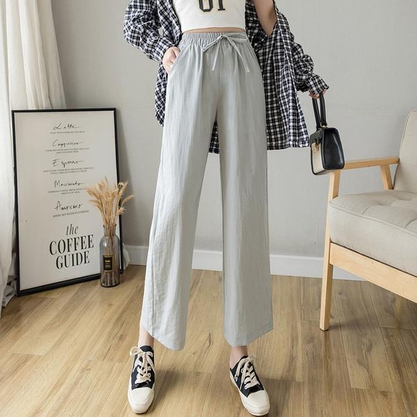 2021casual cotton linen wide leg beach pants bohemian loose female vintage high waist solid color straight trousers women women's & cap, Black;white
2021casual cotton linen wide leg beach pants bohemian loose female vintage high waist solid color straight trousers women women's & cap, Black;white