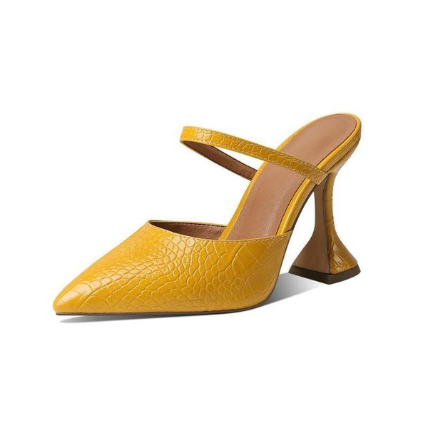 slippers faux leather women outside slipper fashion wine glass with pointed toe high heel shoes dress women's plus size 92u3, Black
slippers faux leather women outside slipper fashion wine glass with pointed toe high heel shoes dress women's plus size 92u3, Black