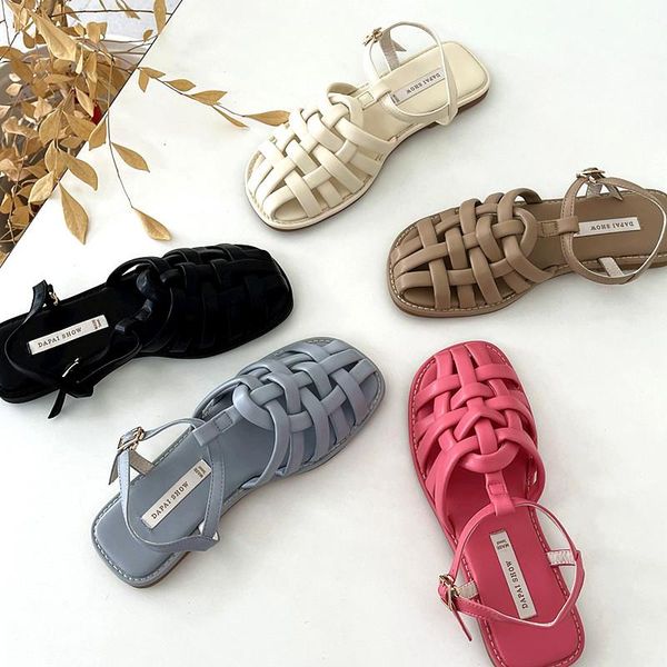 sandals dapaishow women fashion flat female 2021 spring ladies comfort casual brand design weave shoes, Black
sandals dapaishow women fashion flat female 2021 spring ladies comfort casual brand design weave shoes, Black