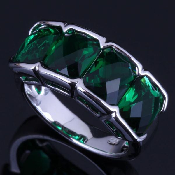 cluster rings eye-catching green cubic zirconia silver plated ring v0624, Golden;silver
cluster rings eye-catching green cubic zirconia silver plated ring v0624, Golden;silver