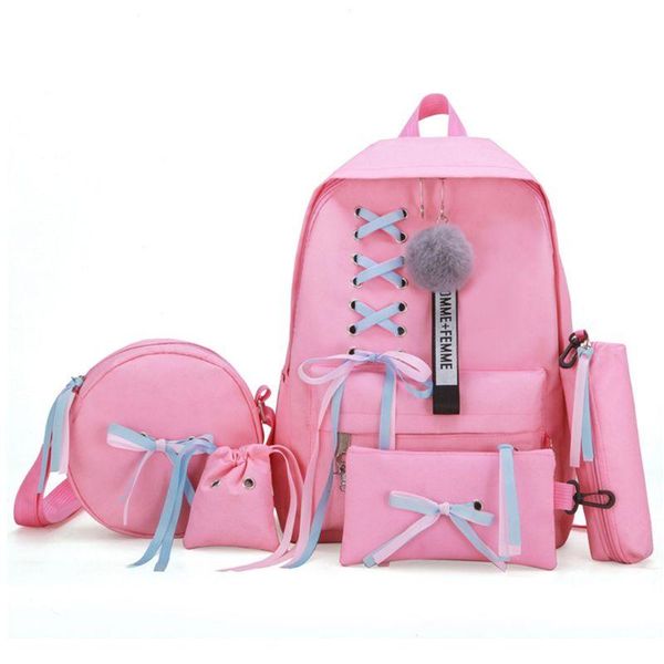5pcs canvas backpack ribbon handbag shoulder drawstring bag pencil case set school bags
5pcs canvas backpack ribbon handbag shoulder drawstring bag pencil case set school bags