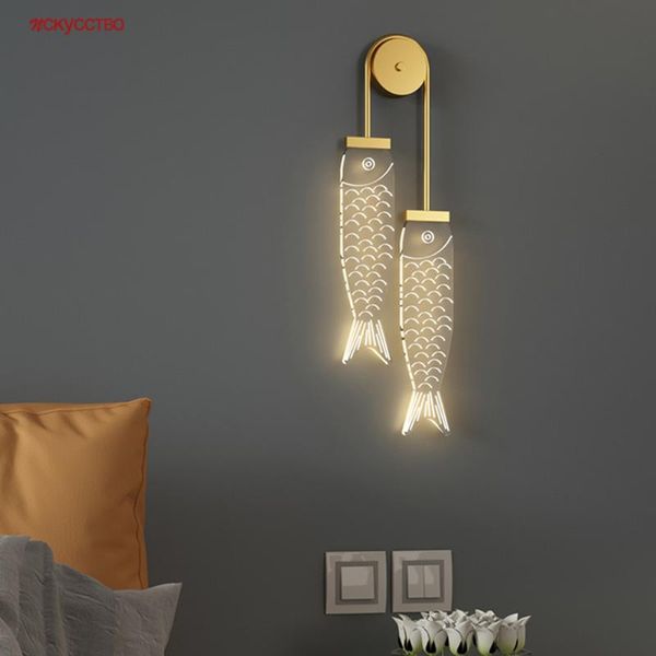 nordic creative ins acrylic carp led wall lamp for children bedroom bedside hallway corridor art deco night lights kids sconce
nordic creative ins acrylic carp led wall lamp for children bedroom bedside hallway corridor art deco night lights kids sconce