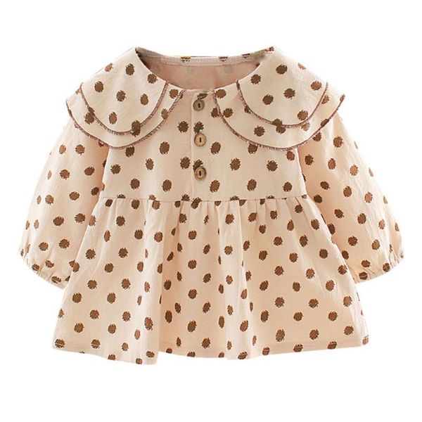 girl's dresses baby girl kids spring autumn clothes long-sleeves dots print cute dress, Red;yellow
girl's dresses baby girl kids spring autumn clothes long-sleeves dots print cute dress, Red;yellow