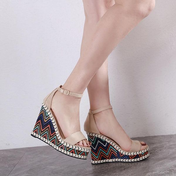 wedges heel sandals female summer muffin high thick bottom platform roman shoes fashion dress, Black
wedges heel sandals female summer muffin high thick bottom platform roman shoes fashion dress, Black