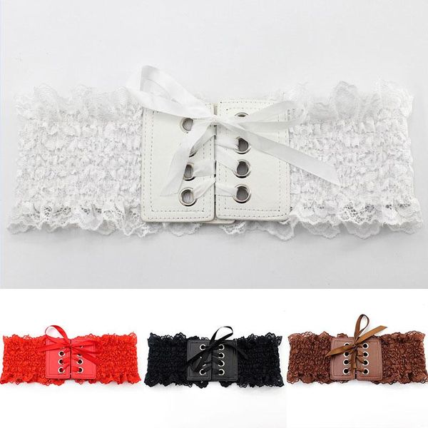 fashion korean wedding style pu leather lace elastic wide belt cummerbund strap waist female women accessories belts, Black;brown
fashion korean wedding style pu leather lace elastic wide belt cummerbund strap waist female women accessories belts, Black;brown