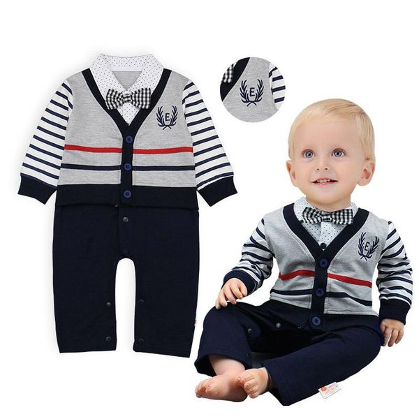 jumpsuits baby boys rompers born gentleman bow tie clothes infant clothing set summer full sleeve, Blue
jumpsuits baby boys rompers born gentleman bow tie clothes infant clothing set summer full sleeve, Blue