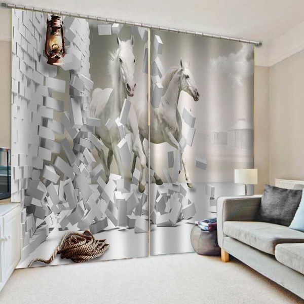 curtain & drapes luxury blackout 3d window curtains for living room bedroom birck horse decoration
curtain & drapes luxury blackout 3d window curtains for living room bedroom birck horse decoration