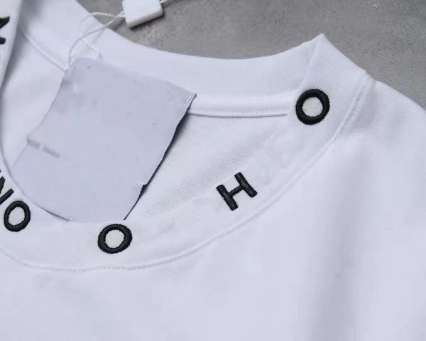 casual pullover summer printing cartoon round neck loose t-shirt sequin inlaid with diamond bear cotton skin f, Gray