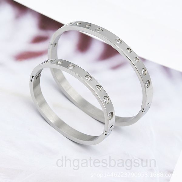 silver children's bracelet new parent-child set stainless steel diamond inlaid versatile jewelry sqtl, Black
silver children's bracelet new parent-child set stainless steel diamond inlaid versatile jewelry sqtl, Black