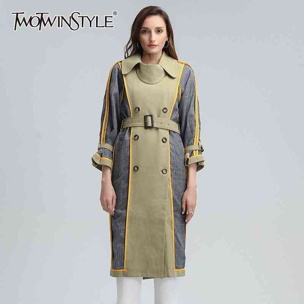 casual patchwork hit color trench for women lapel long sleeve high waist sashes loose windbreaker female fall 210524, Tan;black
casual patchwork hit color trench for women lapel long sleeve high waist sashes loose windbreaker female fall 210524, Tan;black