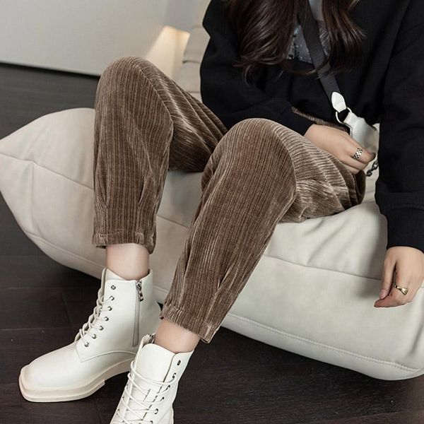 women's pants & capris harlan autumn and winter 2021 casual loose high waist radish chenille, Black;white
women's pants & capris harlan autumn and winter 2021 casual loose high waist radish chenille, Black;white