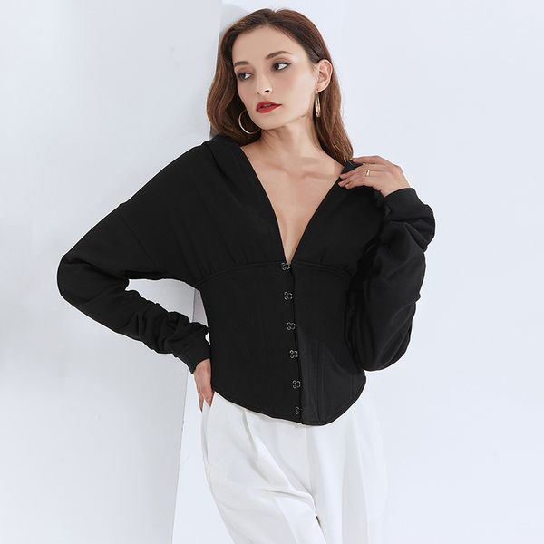 hoodie black tunic slim sweatshirt for women hooded collar long sleeve minimalist sweatshirts female fashionable tide
hoodie black tunic slim sweatshirt for women hooded collar long sleeve minimalist sweatshirts female fashionable tide
