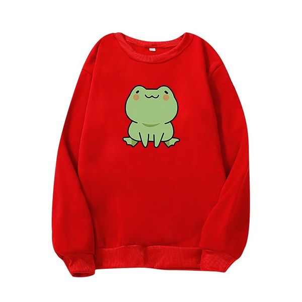 women's blouses & shirts kawaii frog hoodie print cartoon oversized sweatshirt with hood casual basic student cute pullover wool suda, White
women's blouses & shirts kawaii frog hoodie print cartoon oversized sweatshirt with hood casual basic student cute pullover wool suda, White