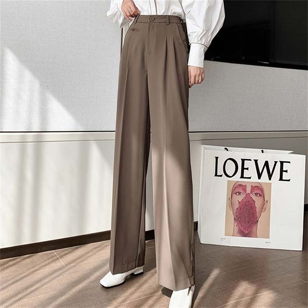 women's pants & capris hzirip casual plus size high-waisted straight-waisted women wide leg pants lady from the elegant chic loose offi, Black;white
women's pants & capris hzirip casual plus size high-waisted straight-waisted women wide leg pants lady from the elegant chic loose offi, Black;white