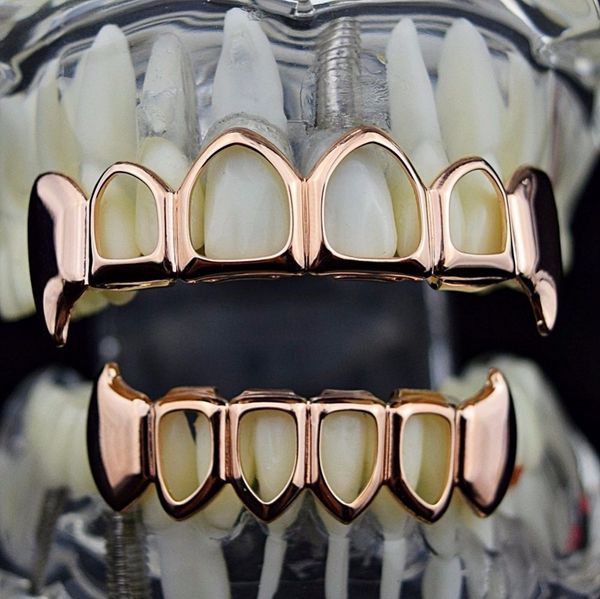 men's hip hop gold fang bottom teeth grillzs set hollow teethgrillz rapper jewelry, Black
men's hip hop gold fang bottom teeth grillzs set hollow teethgrillz rapper jewelry, Black