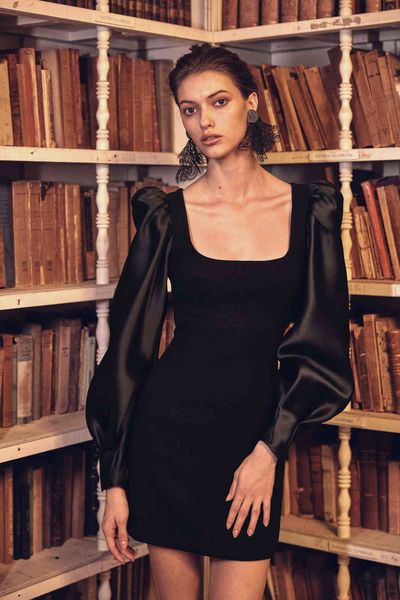 dress black vestidos mesh sleeve rayon bandage party vintage dress, Black;gray
dress black vestidos mesh sleeve rayon bandage party vintage dress, Black;gray