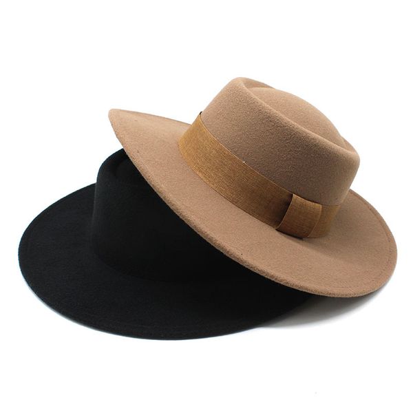 women's wool fedora hat with lining ribbon elegant lady winter autumn wide brim jazz hats flat church wedding panama sombrero cap, Blue;gray
women's wool fedora hat with lining ribbon elegant lady winter autumn wide brim jazz hats flat church wedding panama sombrero cap, Blue;gray