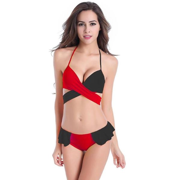 women's swimwear contrast color european and american multi-rope matching lace up bikini spring busty gathering swimsuit women, White;black
women's swimwear contrast color european and american multi-rope matching lace up bikini spring busty gathering swimsuit women, White;black