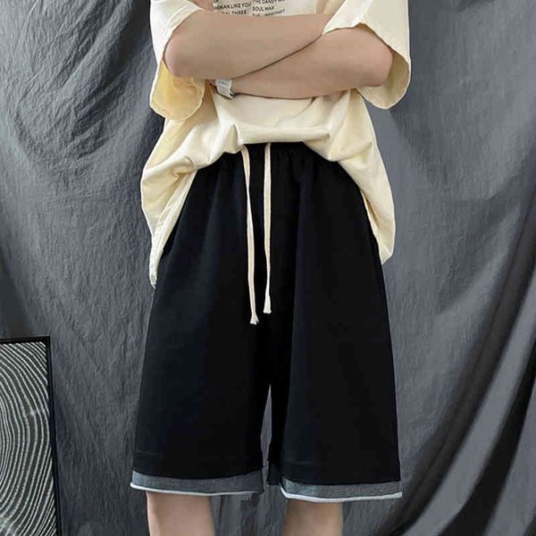 short false 2-piece capris hong kong casual style korean version youth sports summer elastic male fashion shorts students 7fpt, White;black 
short false 2-piece capris hong kong casual style korean version youth sports summer elastic male fashion shorts students 7fpt, White;black