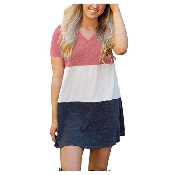 ethnic clothing summer casual tee shirt dress women's temperament print stitching v-neck short sleeve pullover loose, Red
ethnic clothing summer casual tee shirt dress women's temperament print stitching v-neck short sleeve pullover loose, Red