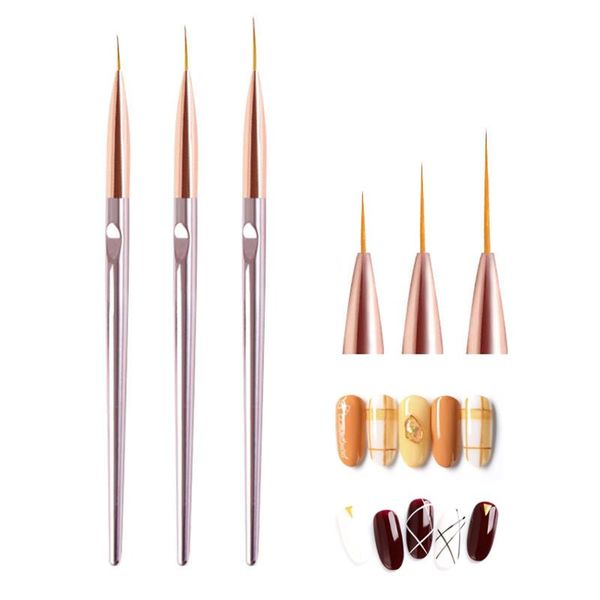 nail brushes 3 pcs/set art brush drawing painting flower liner pen rose gold handle uv gel polish manicure tools set 10/15/20 mm, Yellow
nail brushes 3 pcs/set art brush drawing painting flower liner pen rose gold handle uv gel polish manicure tools set 10/15/20 mm, Yellow