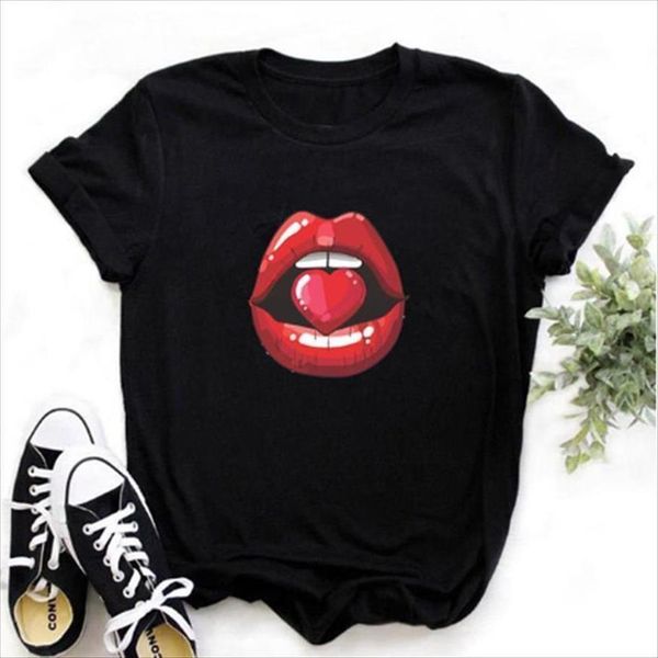 red mouth lip girl black womens t shirt summer funny leopard graphic tee newvogue harajuku femme shirts, White
red mouth lip girl black womens t shirt summer funny leopard graphic tee newvogue harajuku femme shirts, White