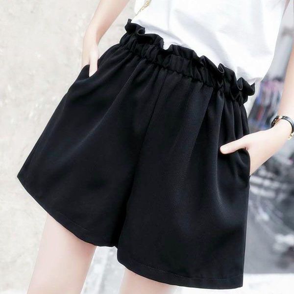 women's shorts women summer korean black high waist thin youth students casual pants running woman loose plus size sweatpants, White;black
women's shorts women summer korean black high waist thin youth students casual pants running woman loose plus size sweatpants, White;black