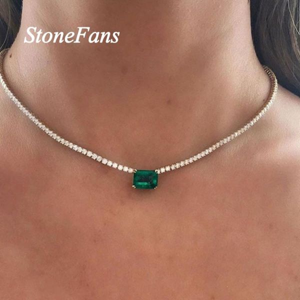 stonefans fashion green crystal pendant necklace gold chain for women simple jewelry statment rhinestone choker colllar chains, Silver
stonefans fashion green crystal pendant necklace gold chain for women simple jewelry statment rhinestone choker colllar chains, Silver