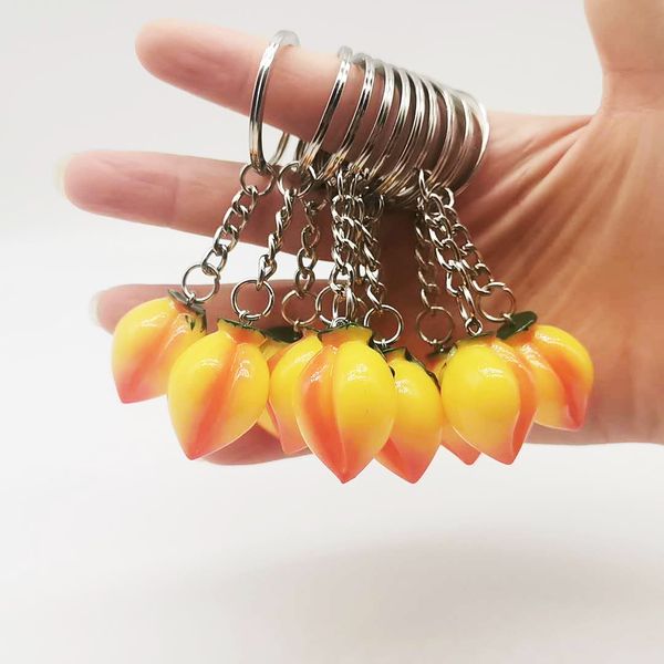 2021 fashion keychain creative small gift fruit key ring mini peach pendant girls' bag pendant gift, Silver
2021 fashion keychain creative small gift fruit key ring mini peach pendant girls' bag pendant gift, Silver