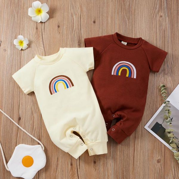 0-24m born baby boys girls rompers one piece rainbow printed short sleeve jumpsuits, Blue
0-24m born baby boys girls rompers one piece rainbow printed short sleeve jumpsuits, Blue