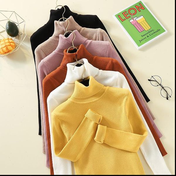 turtleneck women sweaters sweater long sleeve slim solid knitted pullover autumn winter jumper ladies pull femme, White;black
turtleneck women sweaters sweater long sleeve slim solid knitted pullover autumn winter jumper ladies pull femme, White;black