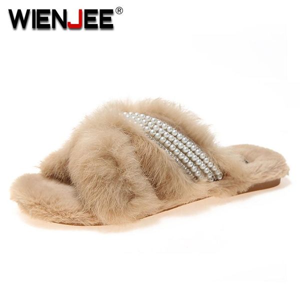 slippers winter home women with fur fashion warm shoes woman slip on flats female slides size 35-39, Black
slippers winter home women with fur fashion warm shoes woman slip on flats female slides size 35-39, Black