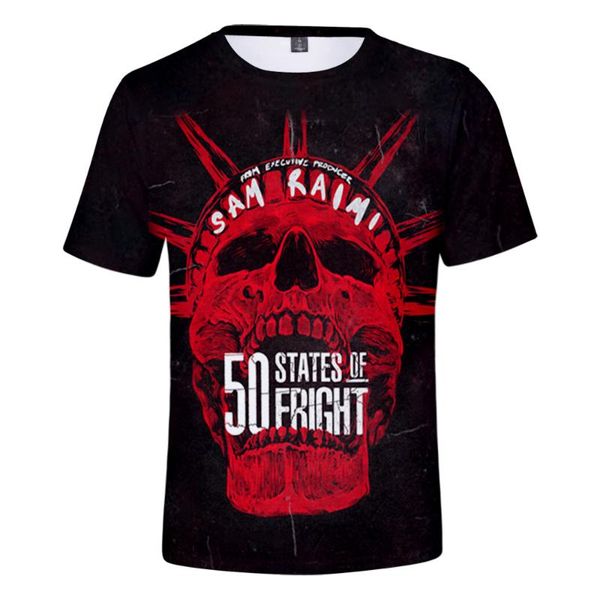 men's t-shirts 3d states of terror season 1 printing summer youthful vitality t-shirt men/women streetwear casual t shirt pure cotton, White;black
men's t-shirts 3d states of terror season 1 printing summer youthful vitality t-shirt men/women streetwear casual t shirt pure cotton, White;black