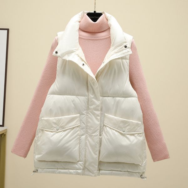 vests kan down female short korean student 2021 autumn winter versatile vt loose bread cotton et, Black;white
vests kan down female short korean student 2021 autumn winter versatile vt loose bread cotton et, Black;white
