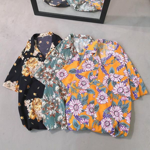 men's casual shirts summer 2021 printed short-sleeved shirt fashion loose, White;black
men's casual shirts summer 2021 printed short-sleeved shirt fashion loose, White;black