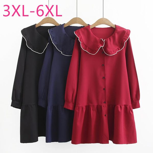 casual dresses 2021 spring autumn plus size dress for women large loose long sleeve cut straight red black blue 3xl 4xl 5xl 6xl, Black;gray
casual dresses 2021 spring autumn plus size dress for women large loose long sleeve cut straight red black blue 3xl 4xl 5xl 6xl, Black;gray