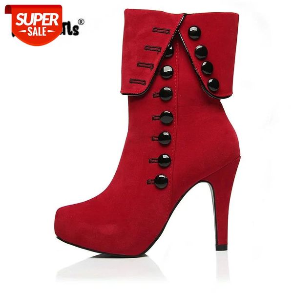 dijigirls women ankle boots high heels 2016 fashion red shoes woman platform flock buckle winter boots ladies shoes #at9w, Black
dijigirls women ankle boots high heels 2016 fashion red shoes woman platform flock buckle winter boots ladies shoes #at9w, Black