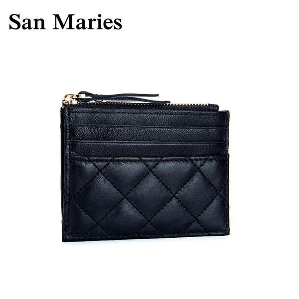 card holders san maries sheepskin leather holder genuine id business wallet slim unisex, Brown;gray
card holders san maries sheepskin leather holder genuine id business wallet slim unisex, Brown;gray
