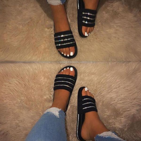 slippers karin 2021 arrivals women slides low heel peep toe crystal summer outside, Black
slippers karin 2021 arrivals women slides low heel peep toe crystal summer outside, Black