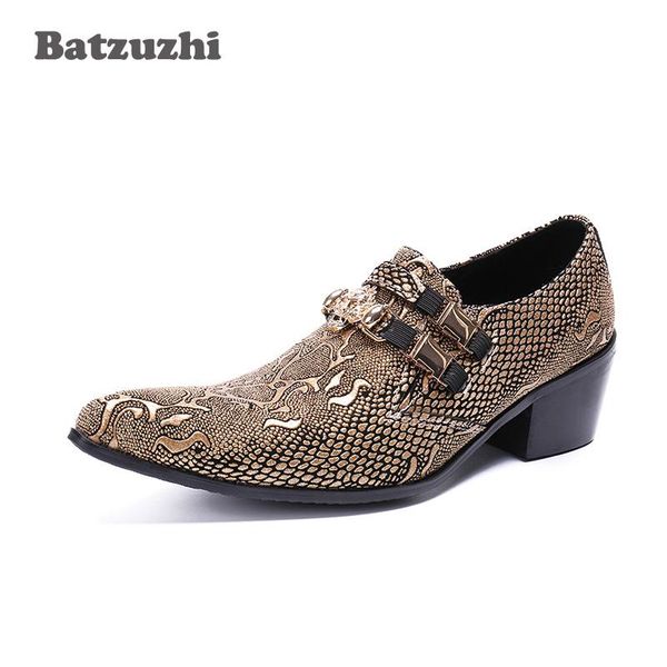 dress shoes batzhuzhi 6.5cm high heel men leather gold pointed toe oxford for party/runway/wedding shoes, size 38-46, Black
dress shoes batzhuzhi 6.5cm high heel men leather gold pointed toe oxford for party/runway/wedding shoes, size 38-46, Black