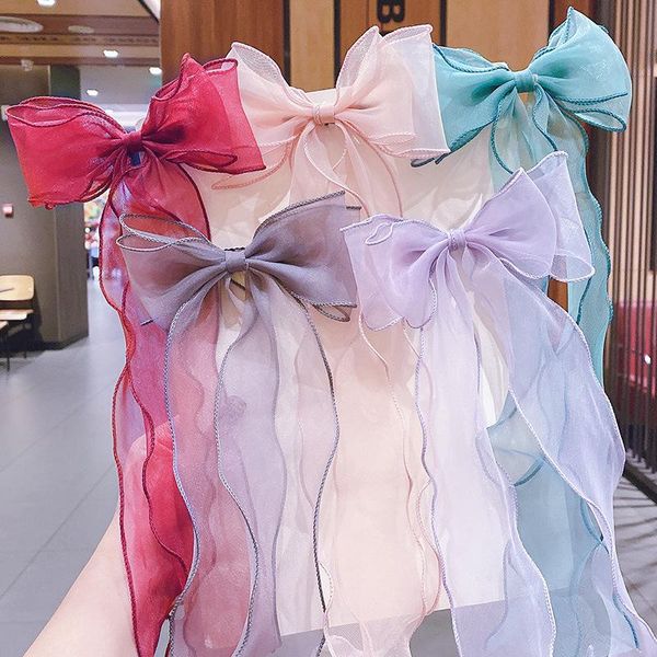 cute silk girl's butterfly clips hair ribbons for children princess temperament sweet elastic bands 2021 accessories, Slivery;white
cute silk girl's butterfly clips hair ribbons for children princess temperament sweet elastic bands 2021 accessories, Slivery;white