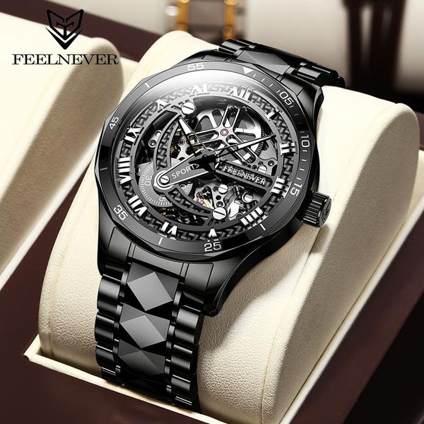 wristwatches 2021 business tungsten steel mechanical watch men brand feelnever luxury automatic watches waterproof clock, Slivery;brown
wristwatches 2021 business tungsten steel mechanical watch men brand feelnever luxury automatic watches waterproof clock, Slivery;brown